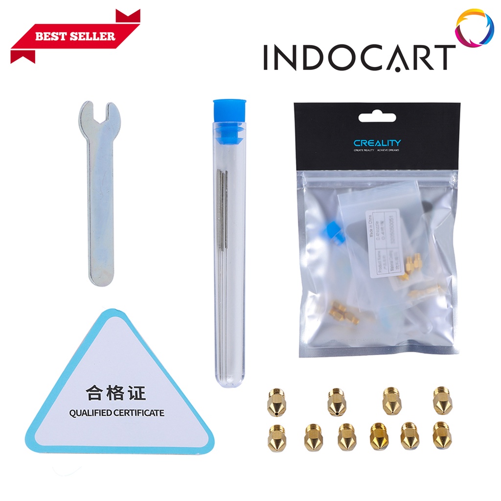 INDOCART 3D Printer Nozzles &amp; Nozzle Cleaners Package