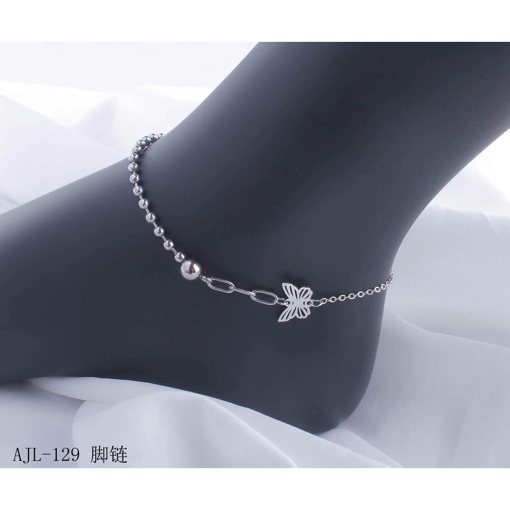 Titanium Gelang Kaki Kupu-kupu Perhiasan Fashion 129