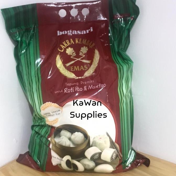 

[COD] BOGASARI CAKRA KEMBAR EMAS TEPUNG PREMIKS UNTUK PAO 5kg [COD]