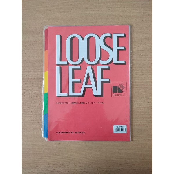 

joy art pembatas Loose leaf B5 Index - B5 IL-05C