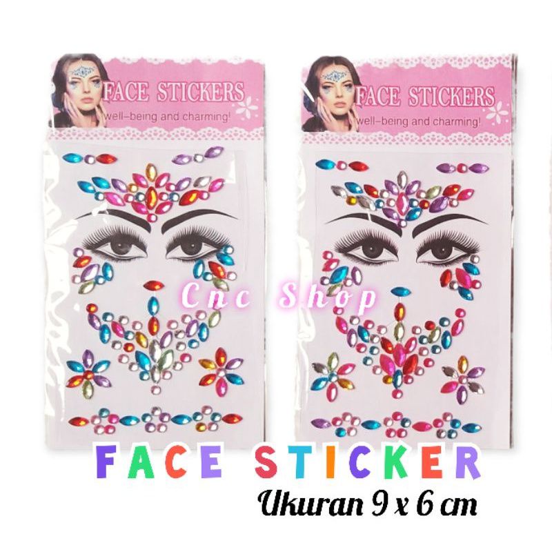 Jual Stiker Muka Kristal Face Stickers Blink Blink Asesoris Pesta