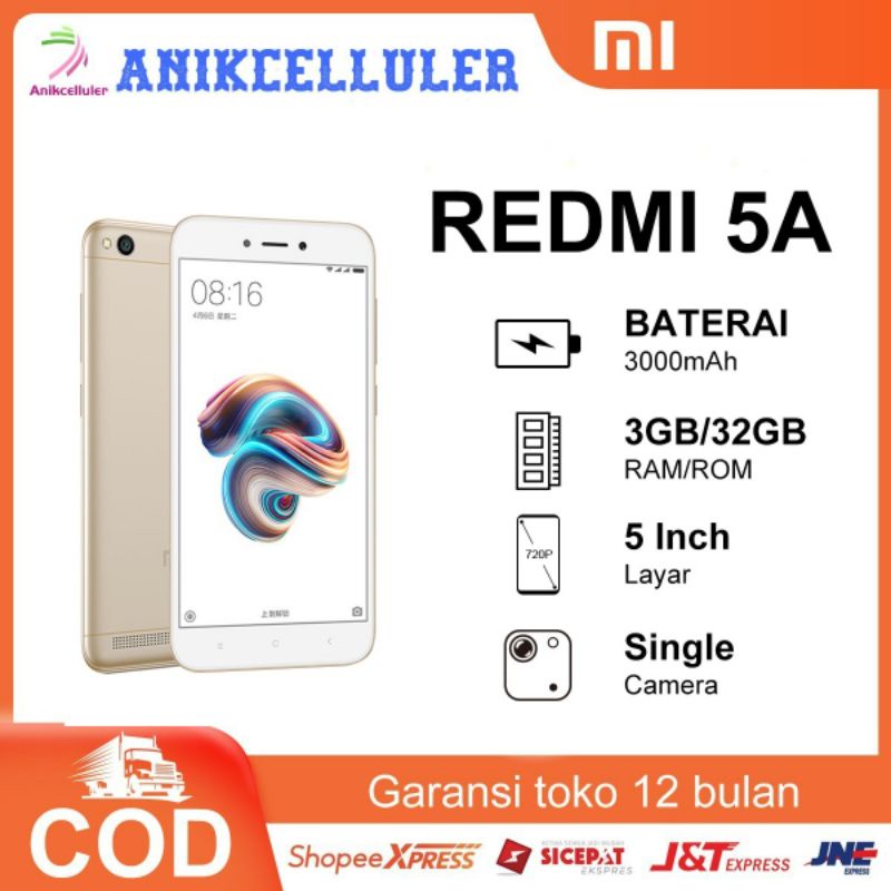 HP XIAOMI REDMI 5A Ram 3GB Rom 32GB Android smartphone Qualcomm