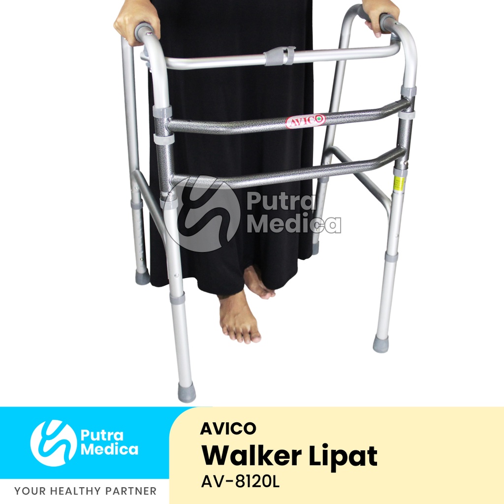 Avico Walker Lipat AV-8120L / Tongkat Jemuran / Alat Bantu Jalan Lansia