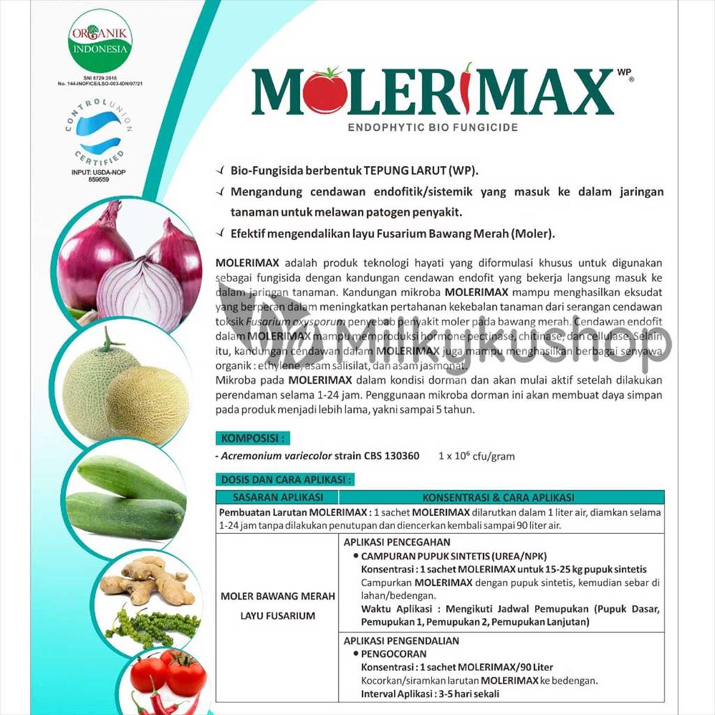 MOLERIMAX WP 100 GRAM PER SACHET BIO FUNGISIDA
