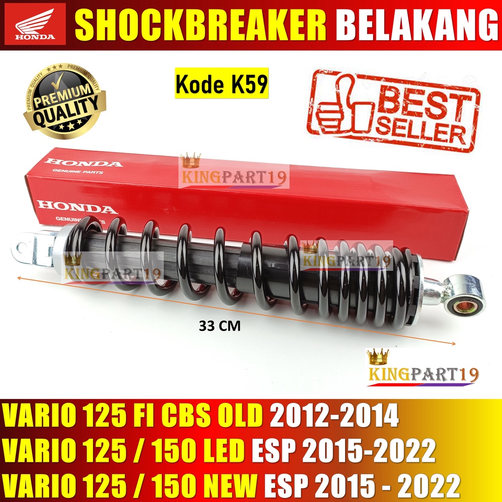 Shockbreaker Belakang Vario 125 Fi Old, Vario 125 150 LED ESP, Vario 125 150 New Esp KZR K59