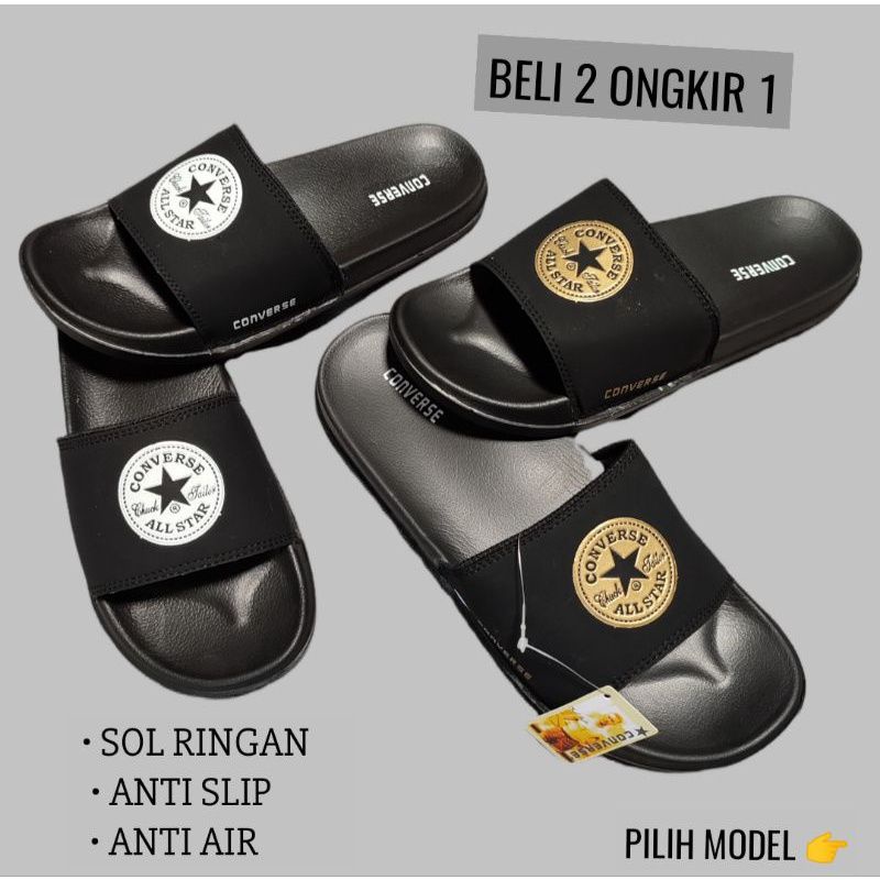 PROMO 7.7 DISKON Sandal Selop Slop Slide PRIA/WANITA Terlaris Grade Original Bayar COD