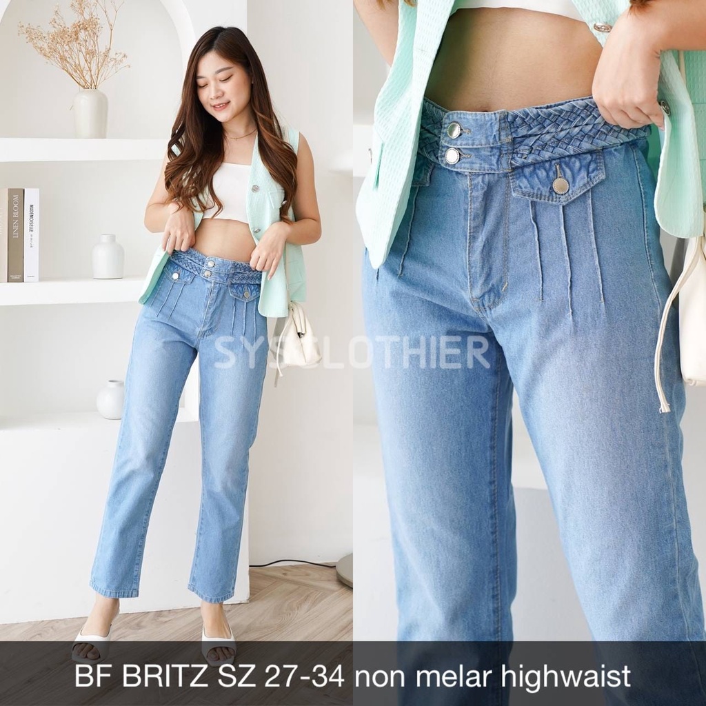 CELANA JEANS WANITA BF BRITZ -SYSCLOTHIER