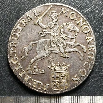 UANG KOIN KUNO / KOIN PERAK / 1 DUCATON SILVER RIDER TAHUN 1786