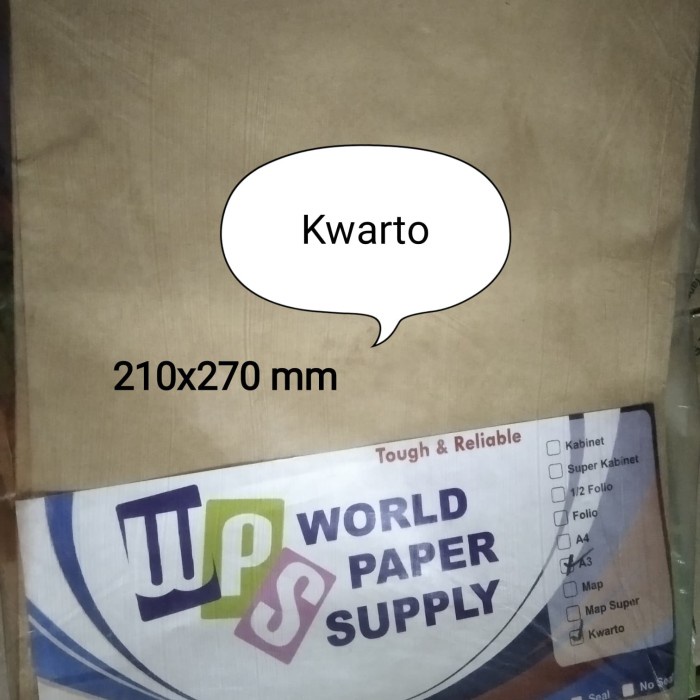 

Bagus Amplop Coklat Kwarto Uk. 21X27 Cm Sale!!!