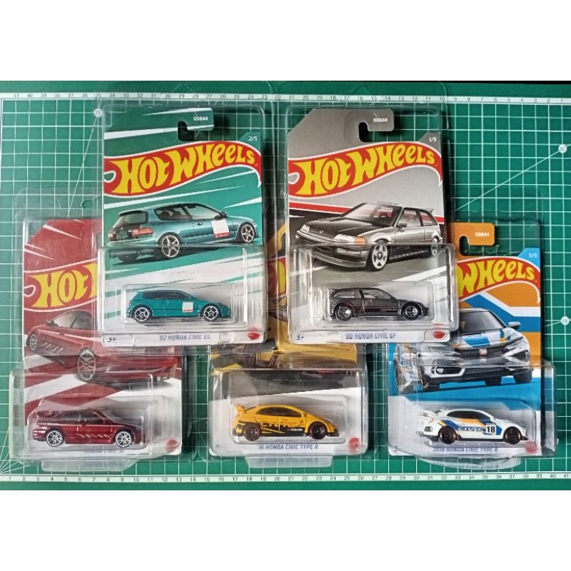 Jual PROMO SALE 5 P   CS HOTWHEELS HONDA CIVIC (FULL SET) SERI 50TH HONDA