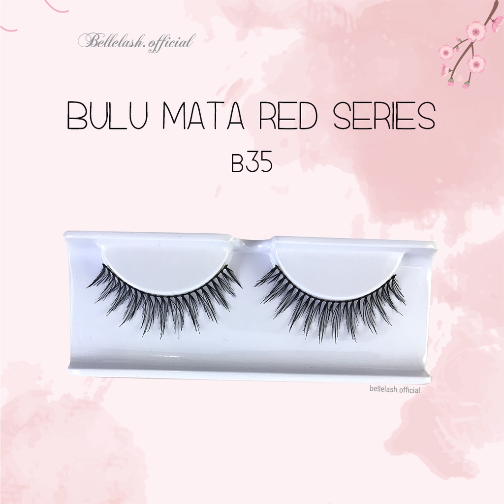 B35 Bulu Mata Palsu Handmade Natural False Eyelash Eye Lashes Belle Eyelashes