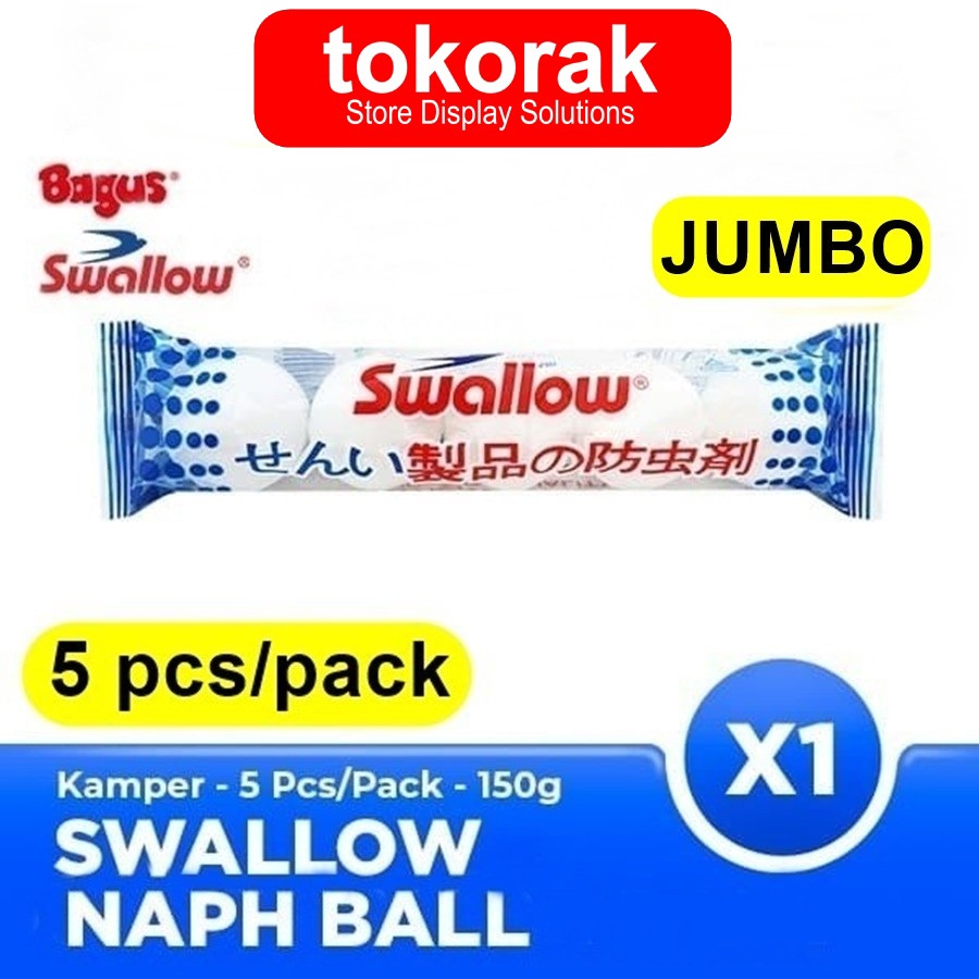 KAMPER SWALLOW TOILET JUMBO BALL ISI 5 NAPHTHALENE BALL S-114 KAMPER BARUS