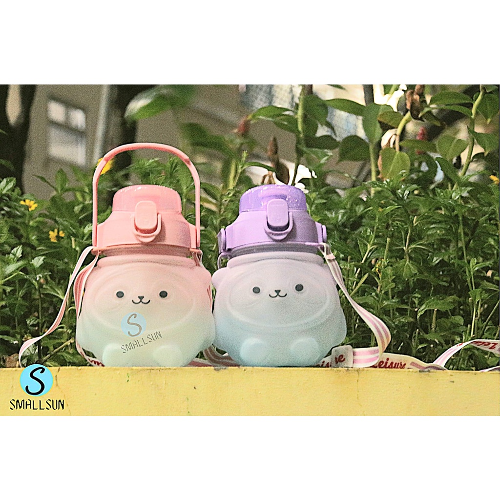 BOTOL MINUMAN ANAK VIRAL GRADASI BERUANG MINI BEAR LUCU 1000ML BZ1029