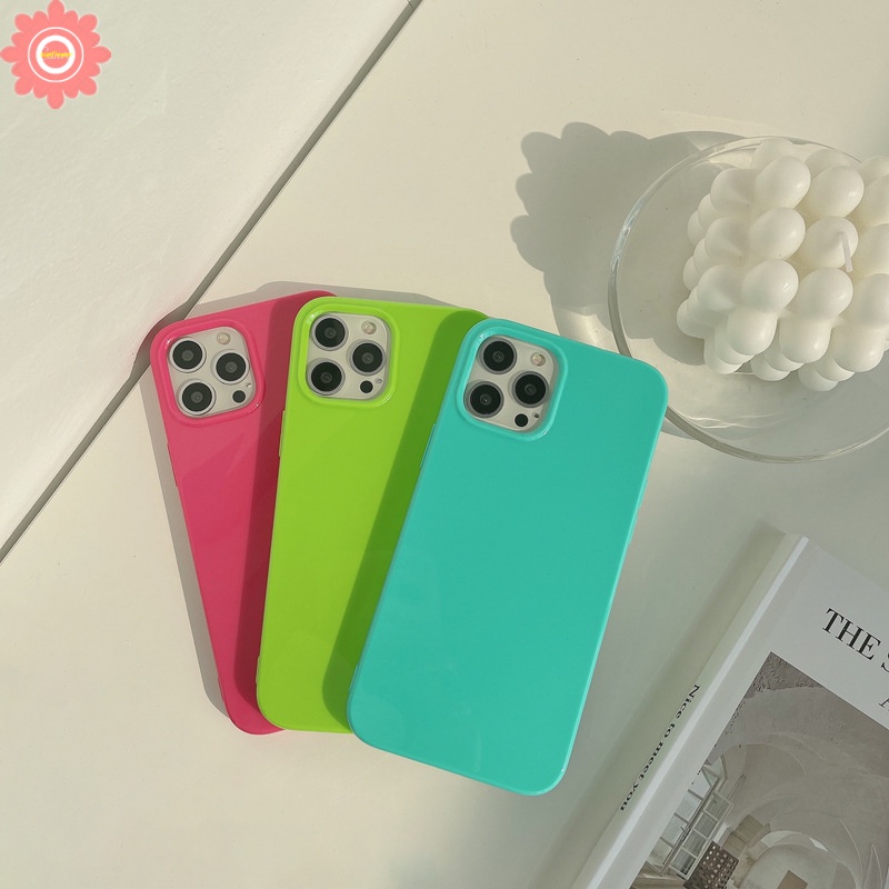 Soft Case TPU Warna Permen Polos Untuk IPhone 14 13 12 11 Pro Max 11 XR 7 8 Plus 14 Plus