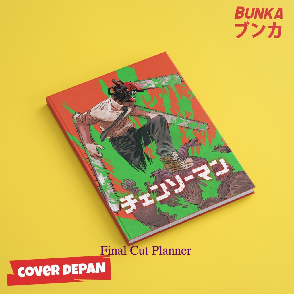 

Notebook Anime Chainsaw Man Denji Hardcover A5 Buku Tulis Catatan Notes Agenda Planner Jurnal .