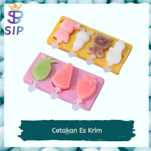 Cetakan Es Krim Coklat Cetakan Ice Cream Pudding Jelly Bahan Silikon