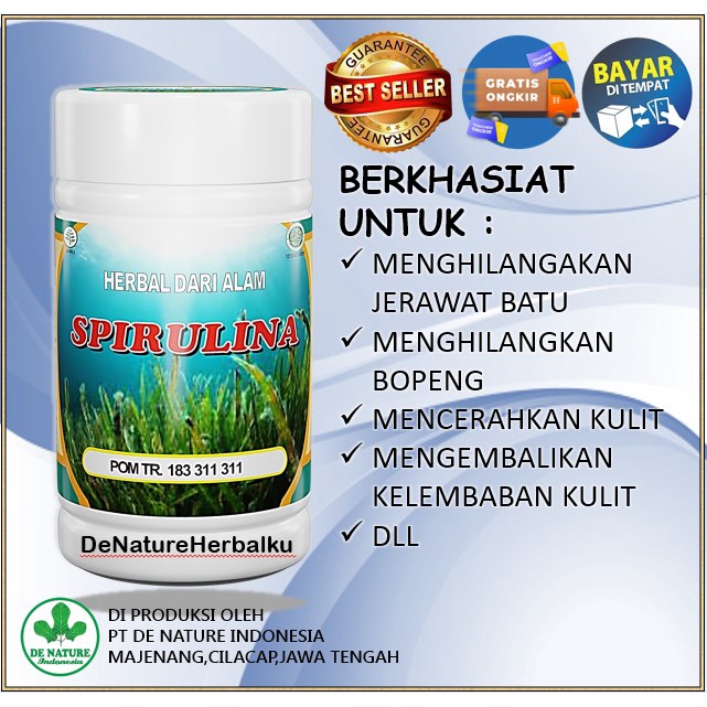 

SPIRULINA OBAT BOPENG JERAWAT BATU MASKER WAJAH JARAWAT DI PUNGGUNG AMPUH GARANSI ORIGINAL DE NATURE