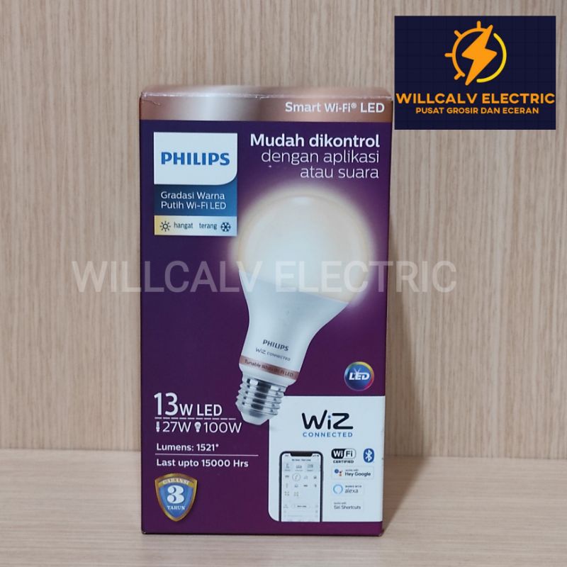 LAMPU PHILIPS SMART LED WI-FI 13W 13 WATT BLE with BLUETOOTH PUTIH KUNING