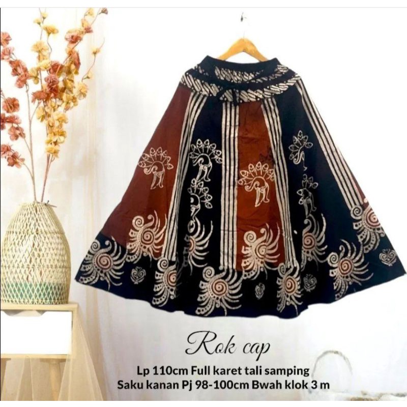 Jual Rok Batik Payung Jumbo Panjang Lebar Dewasa Bawahan Batik Cap Premium Shopee Indonesia