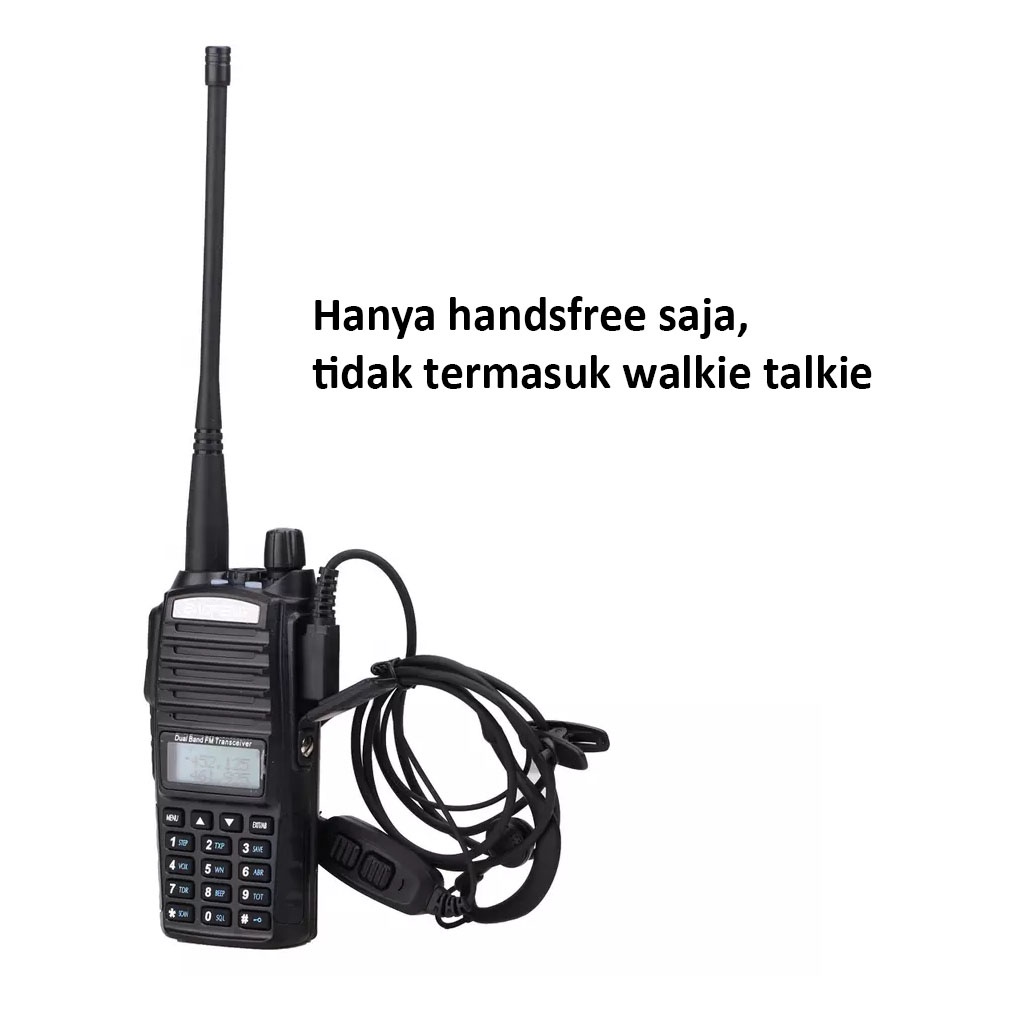 Hanya Handsfree Baofeng BF-888S / BF888s earphone nya Walkie Talkie Walky Talky Handy Talky Headset  - Hitam