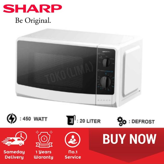 Microwave Oven Sharp R-220-MAWH 20 Liter 450 W Low Watt Sharp R220MAWH