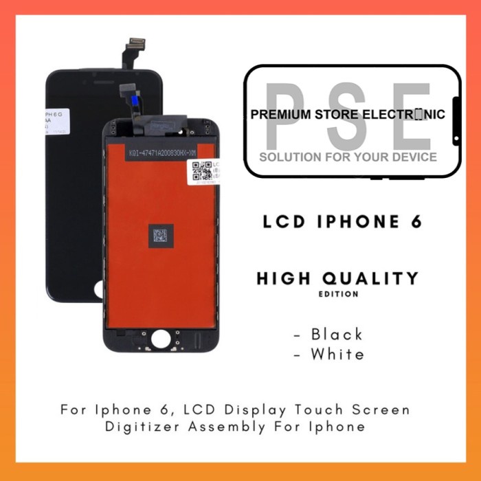 LCD TOUCHSCREEN FULLSET IP 6 SUPER GARANSI 1 BULAN