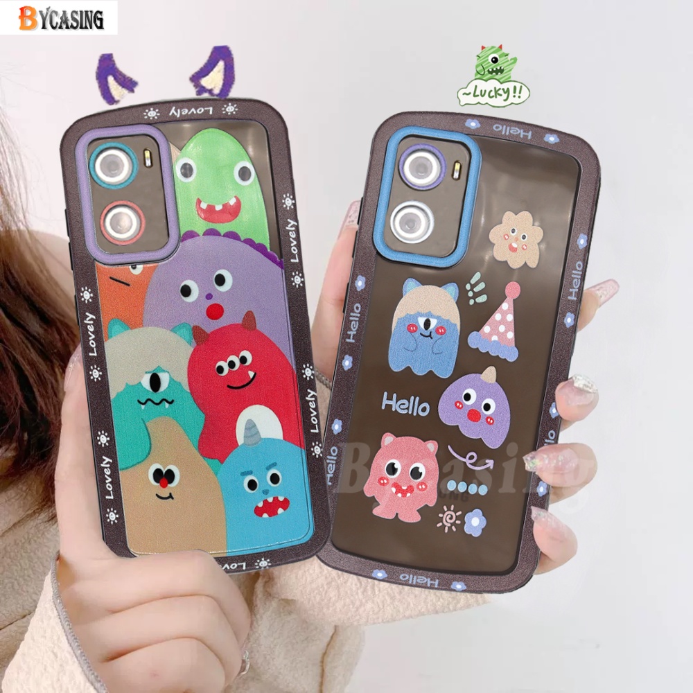 Soft Case Silikon Desain Kartun Monster Untuk VIVO Y16 2022 Y35 Y22 Y15S Y01 Y33S Y21T Y21S Y11 Y12 Y15 Y17 Y12S Y15A Y20S Y19 Y30 Y50