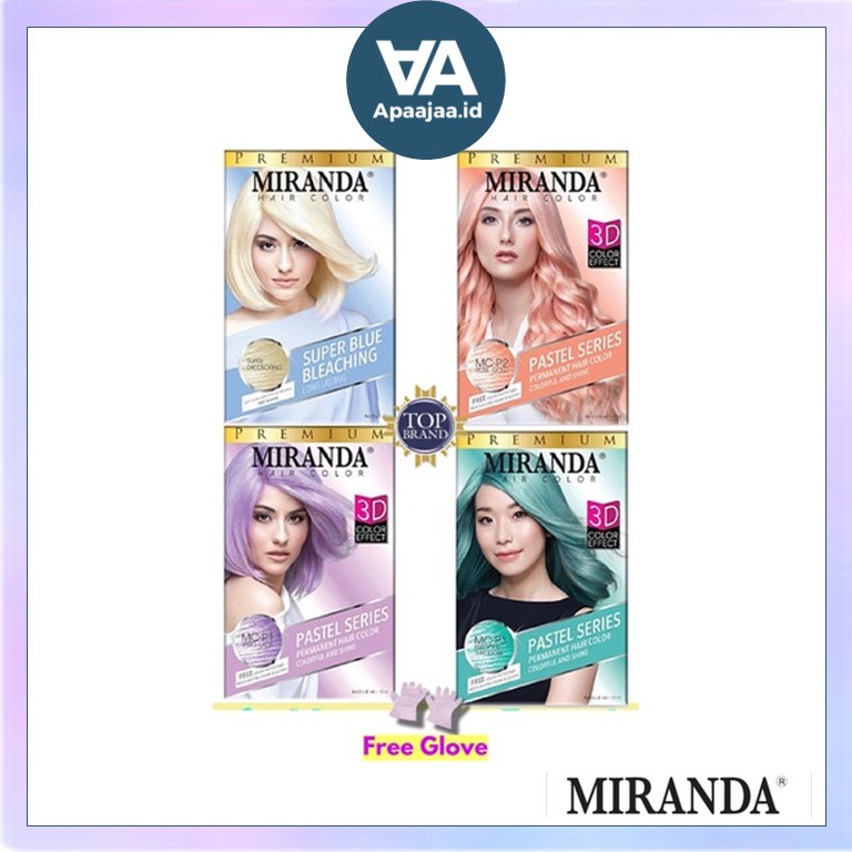 MIRANDA Hair Color Pastel Series - Semir Pewarna Rambut Pastel