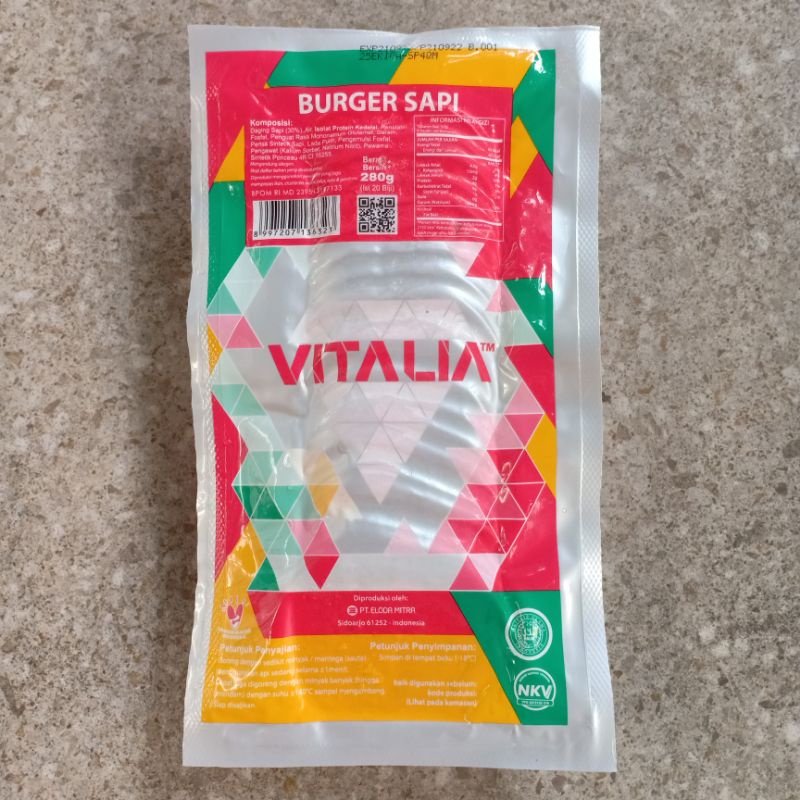 

Vitalia Burger Sapi 20 pc 280 gram