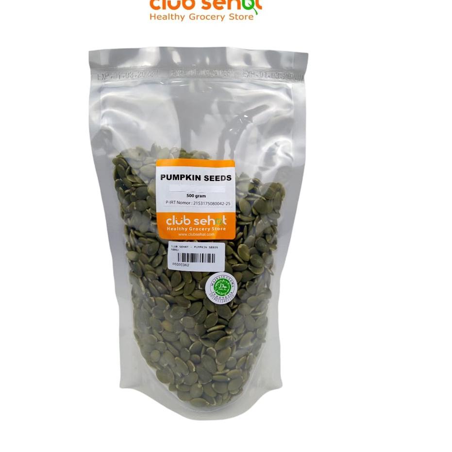 

SALE!!CLUB SEHAT - PUMPKIN SEEDS 500GR / biji labu, kuaci hijau|SQ8