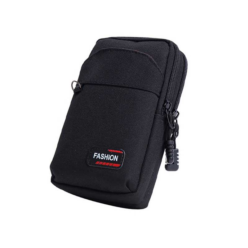 Molle Fashion Tas Pinggang Smartphone Pouch Double Layer