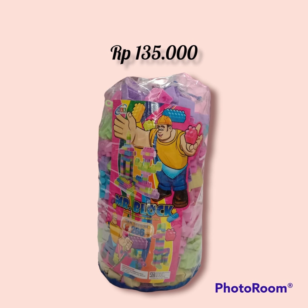 lego block 266pc/mainan anak/mainan puzzle
