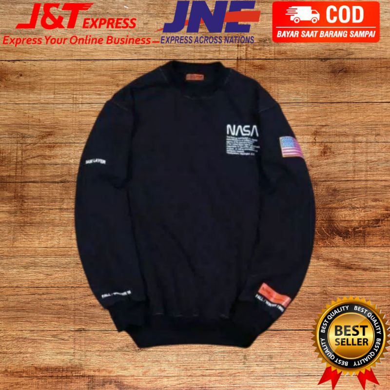 sewiter pria , sewiter nasa , nasa&HM , baju NASA , Hoodie pria ori jaket NASA switer NASA NASA ori