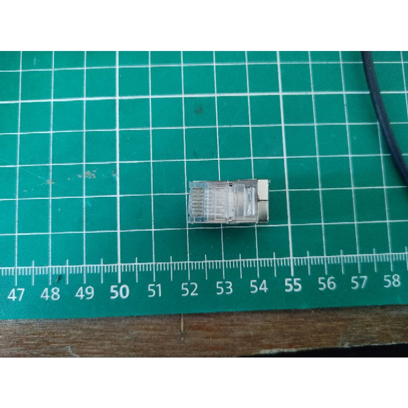 connector rj45 kabel lan metal plate gold finger Kualitas Bagus anti gagal