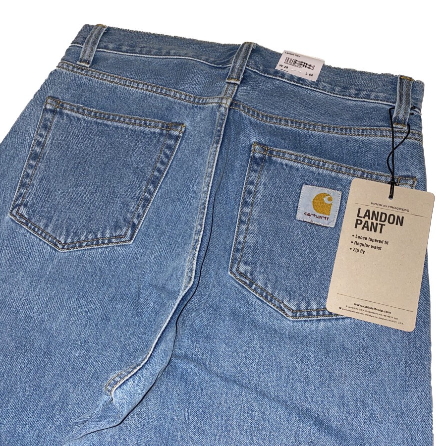 CARHARTT WIP CELANA JEANS/DENIM PANJANG PRIA Landon Pant Blue heavy stone wash ORIGINAL