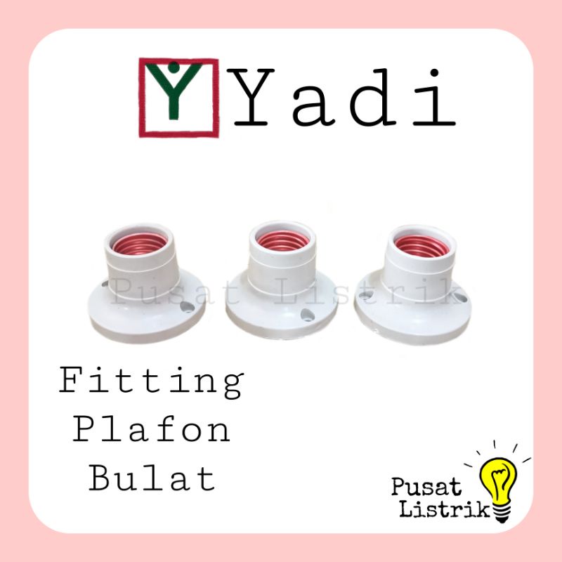 Fitting Plafon Drat Yadi Hitam Putih Fitting Drat Hitam Putih Rumah Lampu Yadi