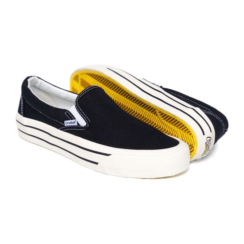 Sepatu Slip On CorvalueFootwear Doncaster Bw Gr2 hitam