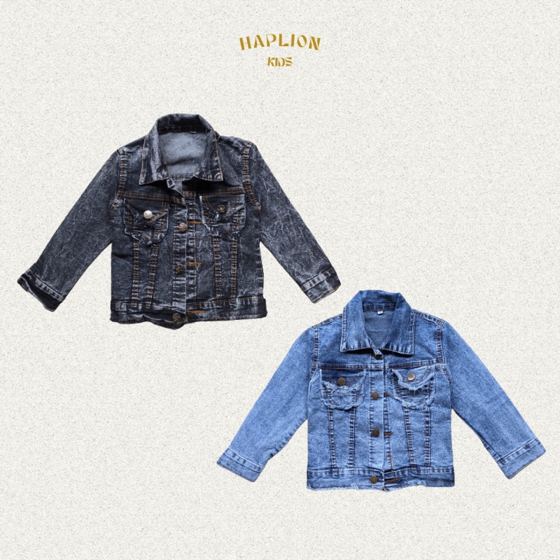 Jaket Jeans Anak Umur 1 - 9 Tahun Jaket Denim Anak | Haplion Kidswear