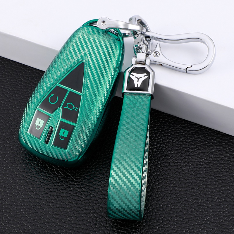 Casing Kunci Remote Mobil Bahan TPU Carbon Fiber Untuk Changan CS35 PLUS CS75PLUS CS55PLUS