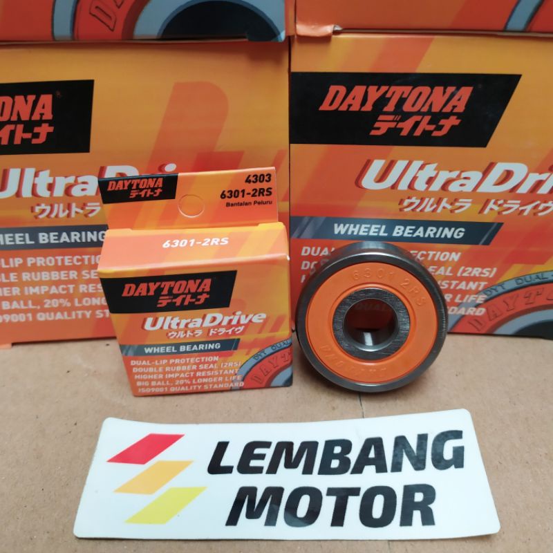 Bearing - Laher 6301 2RS DAYTONA (12 mm)