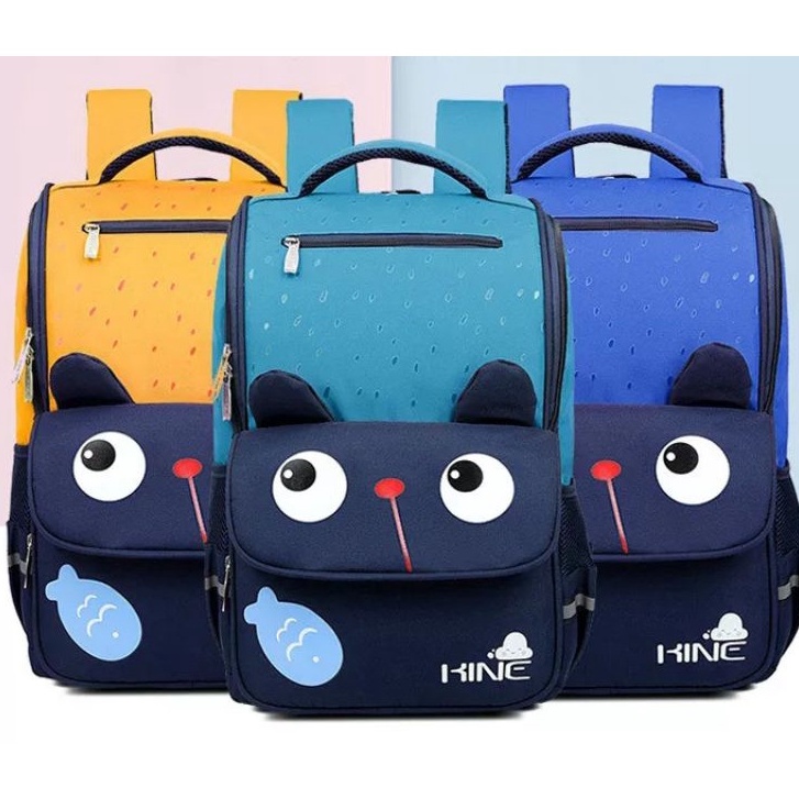 MOEZHA TAS _ tas sekolah anak laki-laki anak perempuan backpack(Kine) sekolah anak sd smp sma kuliah multifungsi