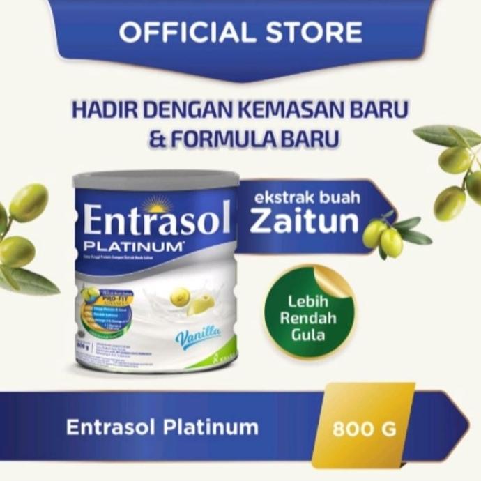 

[ COD ] Entrasol Platinum (Senior) Vanila Coklat 800gr