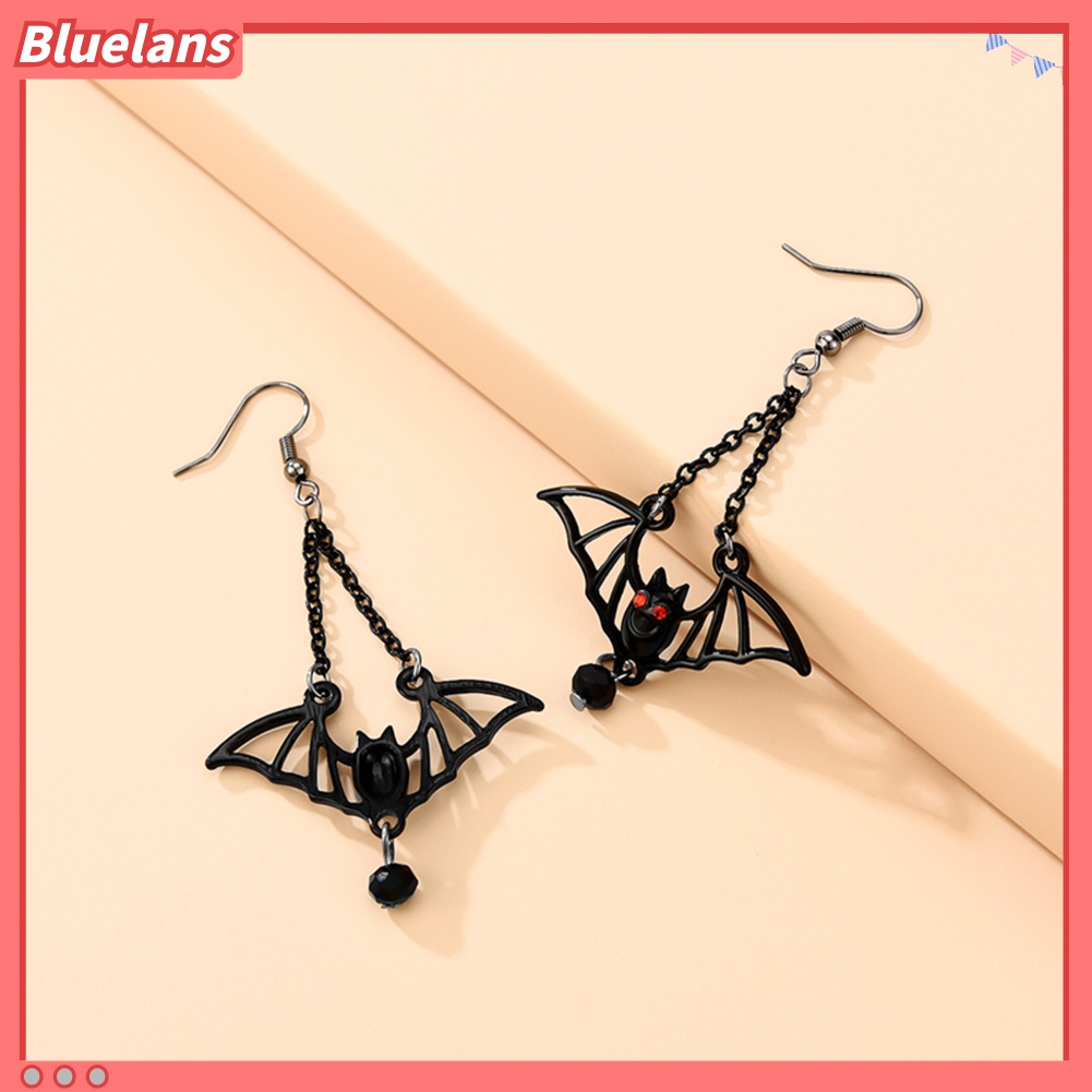 Anting Kait Bentuk Kelelawar Untuk Dekorasi Halloween