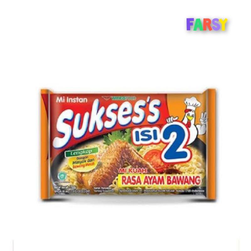 

NOODLES/MIE INSTANT MIE SUKSES ISI 2 KUAH RASA AYAM BAWANG SATUAN