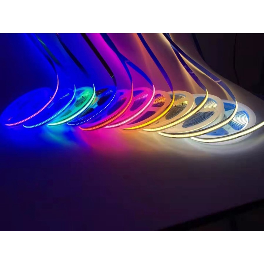 Led Strip COB DC 12volt 5 meter 300led / Lampu Strip Light COB IP33 - 3000k WarmWhite