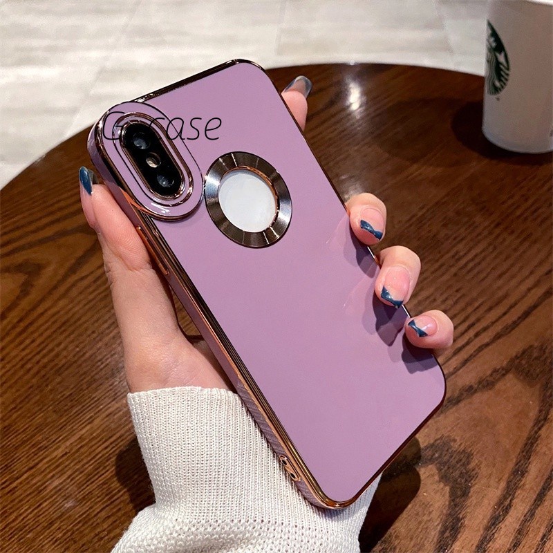 Soft case Silikon Lapis Emas Tahan Banting Dengan Pelindung Kamera Untuk Iphone X XR XS MAX 8 7 Plus