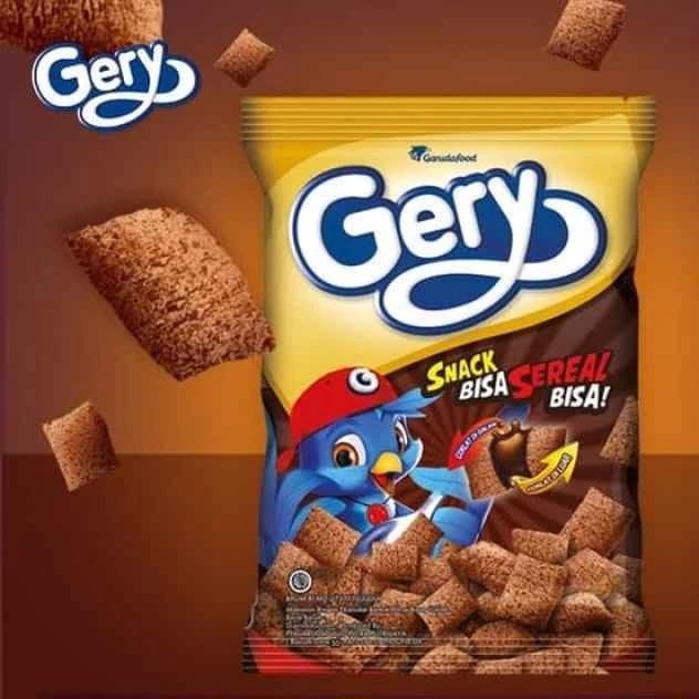 Gery Snack / Wafer Snack Bentuk Bantal / Snack Sereal / Rasa Cokelat