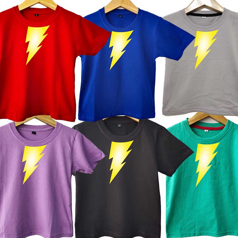 Kaos Anak Shazam Black Adam 6 Warna