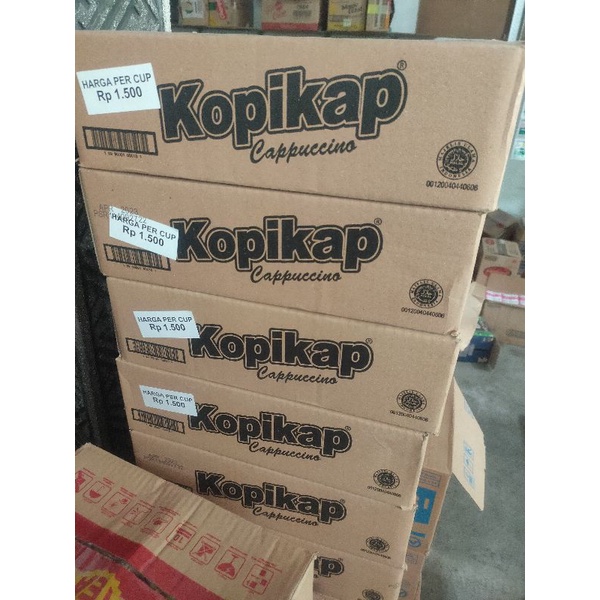 

Kopikap cappuccino isi 24 pcs @150 ml ( harga 1 dus )