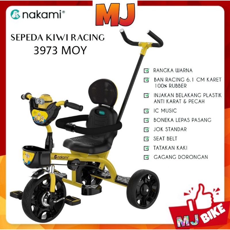 Nakami Sepeda Anak Roda 3/Sepeda roda 3 racing kiwi 3973